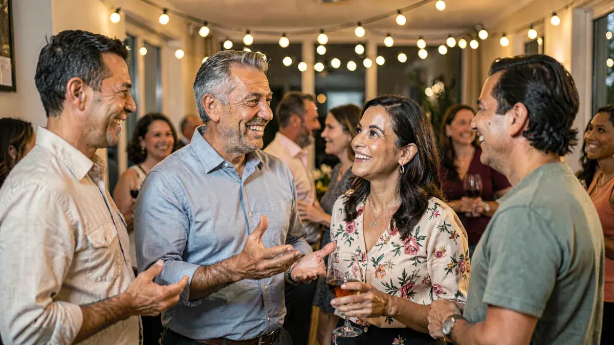 Ilustración: Cómo presentar a tu pareja en una fiesta liberal con respeto