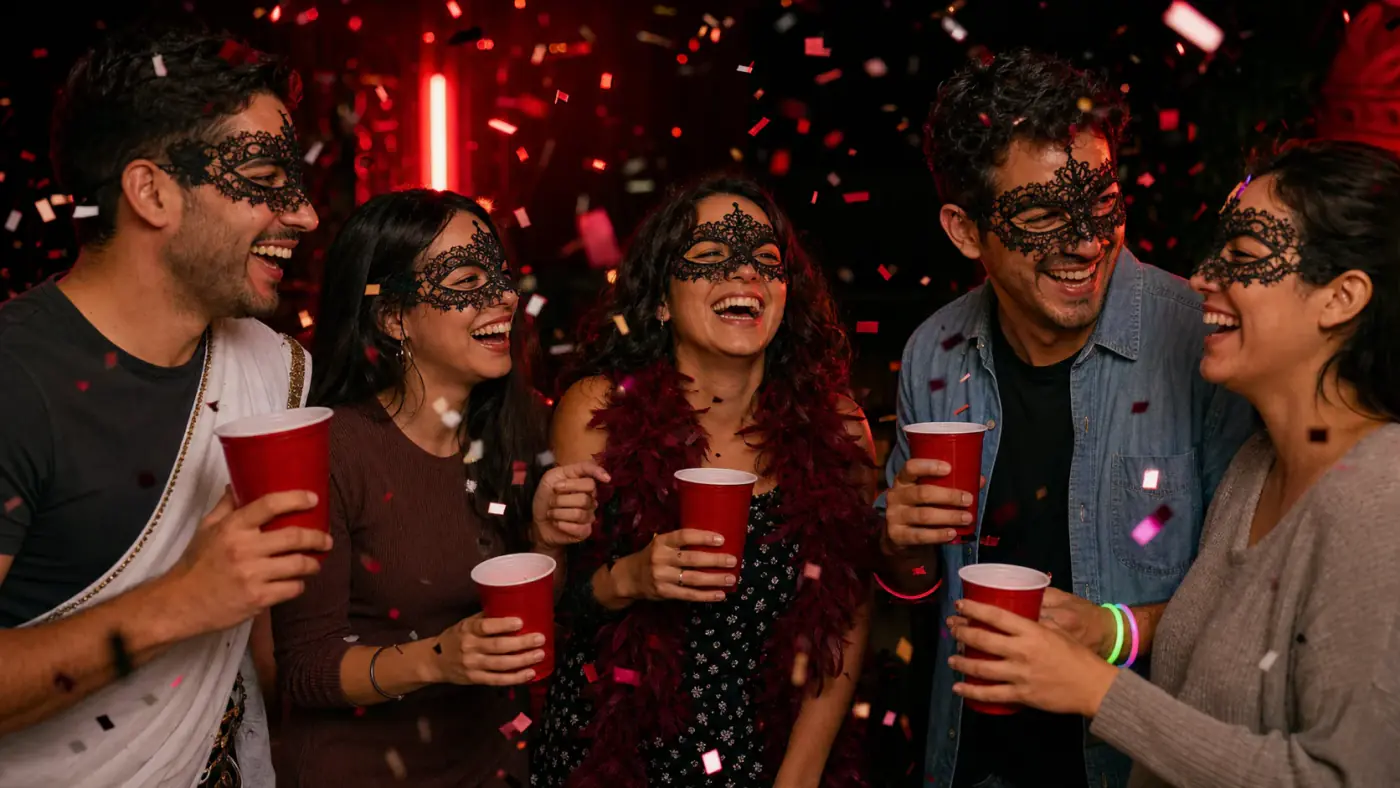Ilustración: Cómo es una fiesta temática swinger